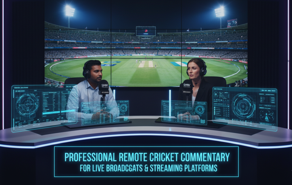 Professional Remote Cricket Commentary for Live Broadcasts & Streaming Platforms