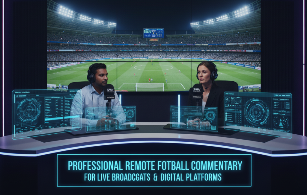 Professional Remote Football Commentary for Live Broadcasts & Digital Platforms